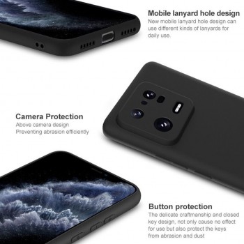 Silikoninis ploniausias dėklas - juodas (Xiaomi 13) Silikoninis ploniausias dėklas - juodas (Xiaomi 13)
